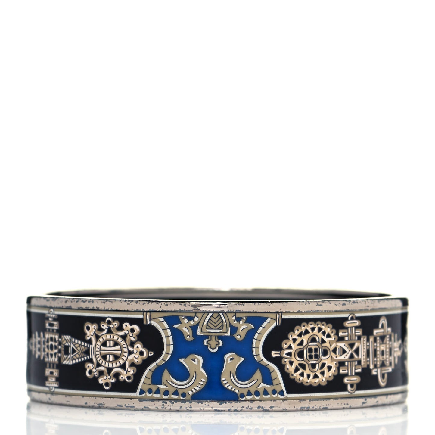 Enamel Printed Wide Birds Bracelet 65