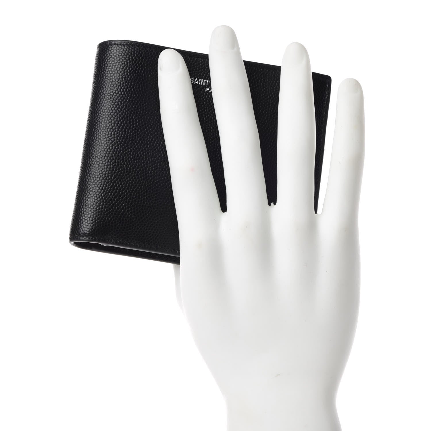 Saint Laurent Grain De Poudre Paris East West Wallet Black 2 of 10