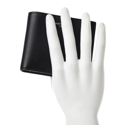 Saint Laurent Grain De Poudre Paris East West Wallet Black 2 of 10