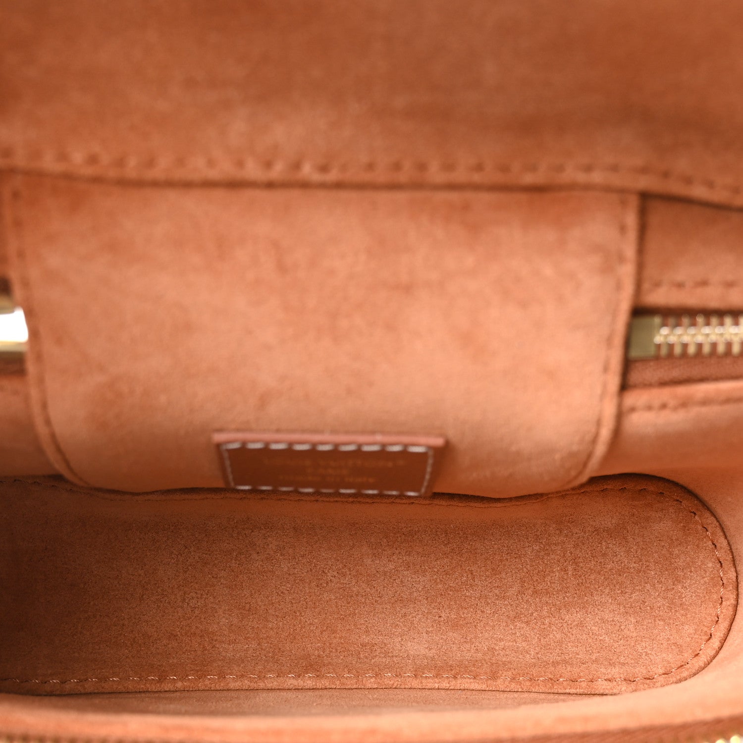 Louis Vuitton Grained Calfskin Low Key Vanity Pouch Cognac 4 of 8
