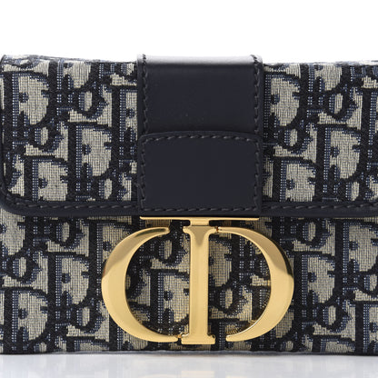 Christian Dior Oblique 30 Montaigne Box Bag Blue 9 of 10