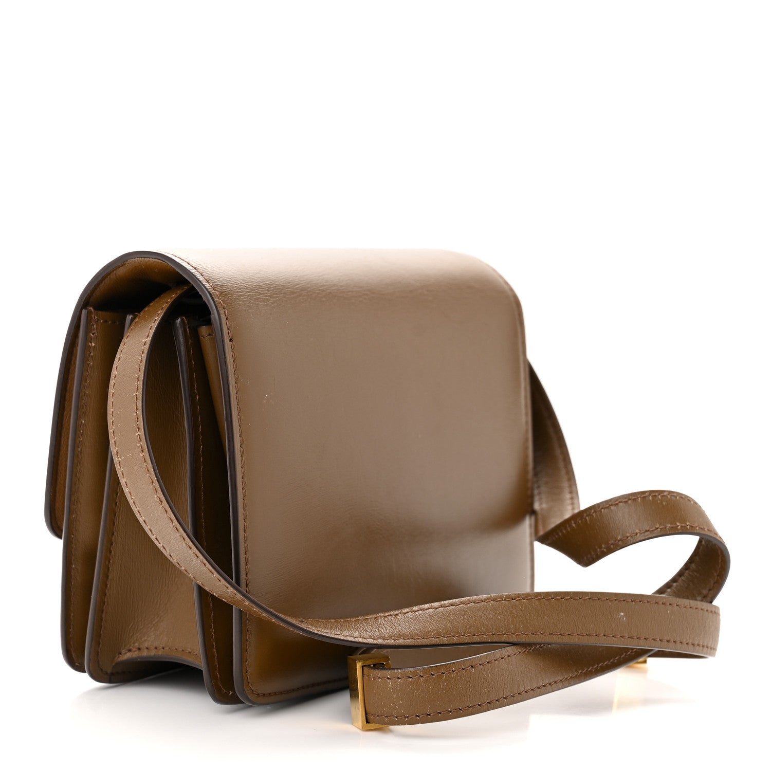 Celine Smooth Calfskin Small Classic Box Flap Bag Camel 3 of 15