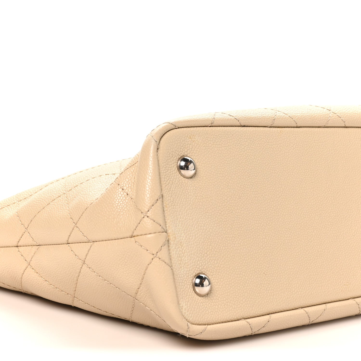 Chanel Grained Calfskin Medium Fever Shopping Tote Beige 10 of 12