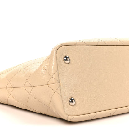 Chanel Grained Calfskin Medium Fever Shopping Tote Beige 10 of 12