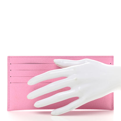 Louis Vuitton Calfskin Felicie Stud Card Holder Insert Rose Ballerine 2 of 7