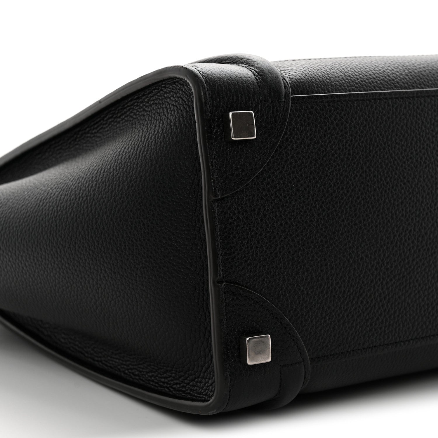 Celine Drummed Calfskin Micro Luggage Black 9 of 11