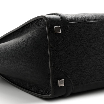 Celine Drummed Calfskin Micro Luggage Black 9 of 11