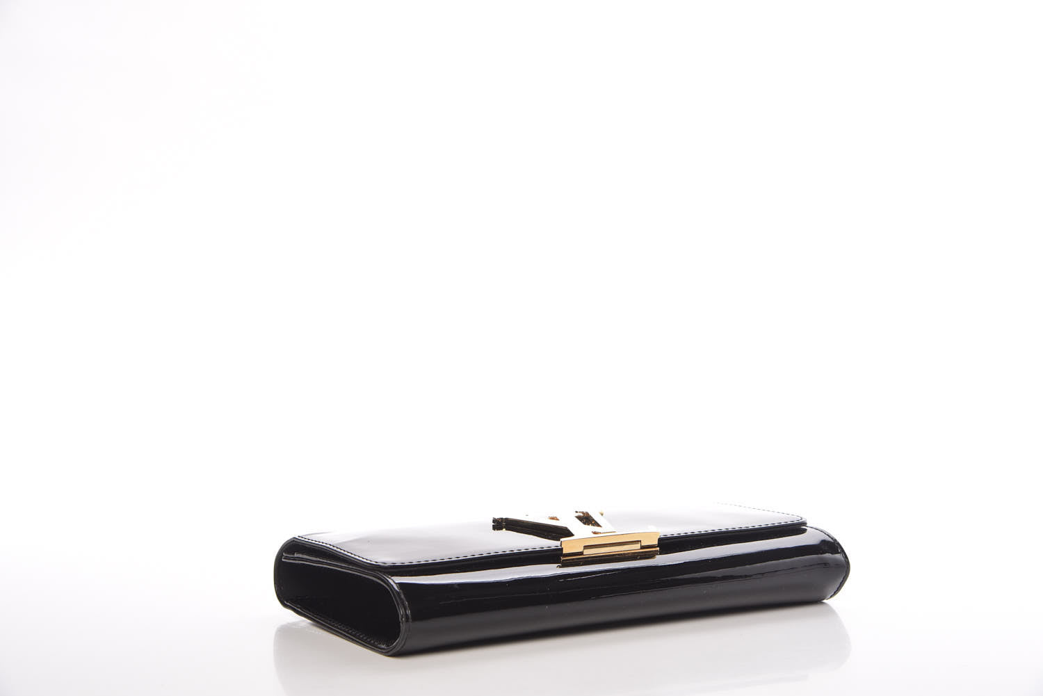 Louis Vuitton Patent Neo Sobe Louise EW Clutch Black 4 of 9