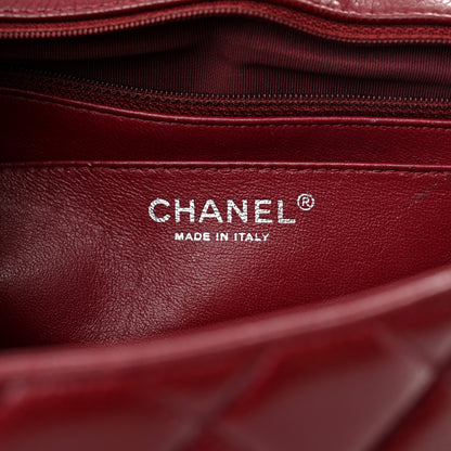 Chanel Caviar Quilted Jumbo Single Flap Dark Red 7 of 16