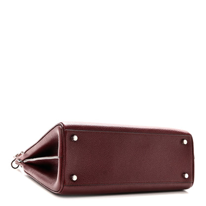 Gucci Grainy Calfskin Small Zumi Top Handle Bag Vintage Bordeaux 4 of 10