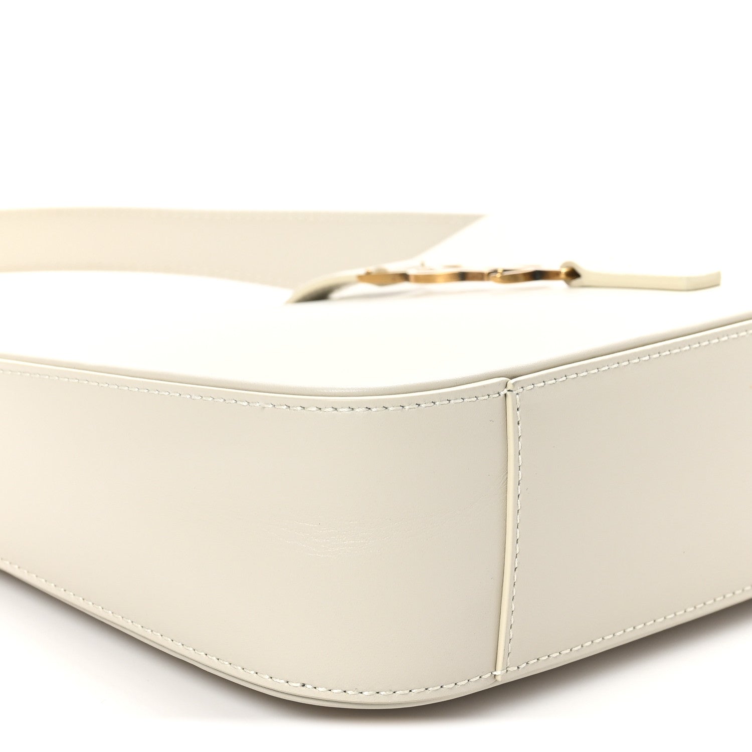Saint Laurent Smooth Calfskin Le 5 A 7 Hobo Blanc Vintage 9 of 10