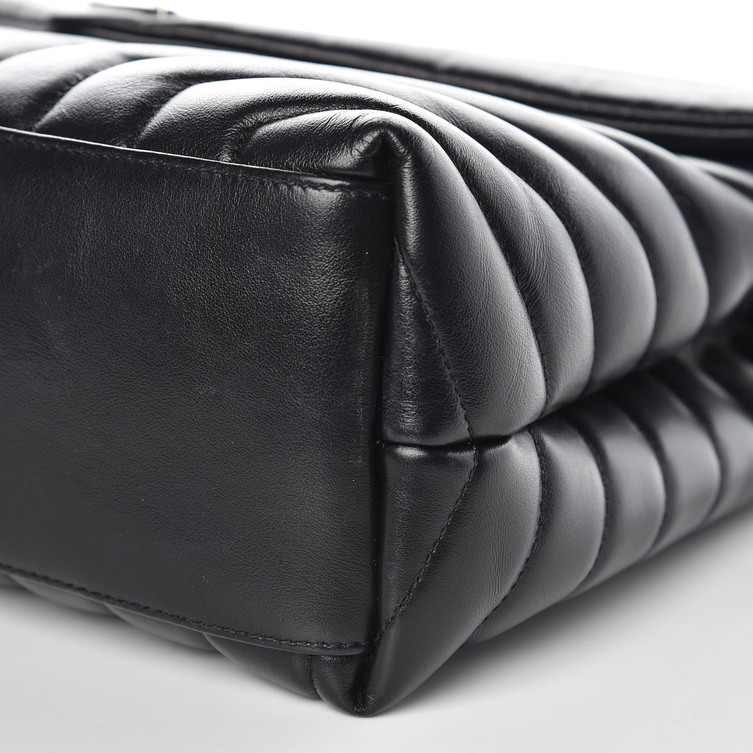 Saint Laurent Calfskin Y Quilted Monogram Medium Loulou Chain Satchel Black 9 of 12
