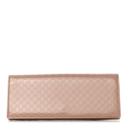 Gucci Patent Microguccissima Small Broadway Clutch Dark Cipria 1 of 7