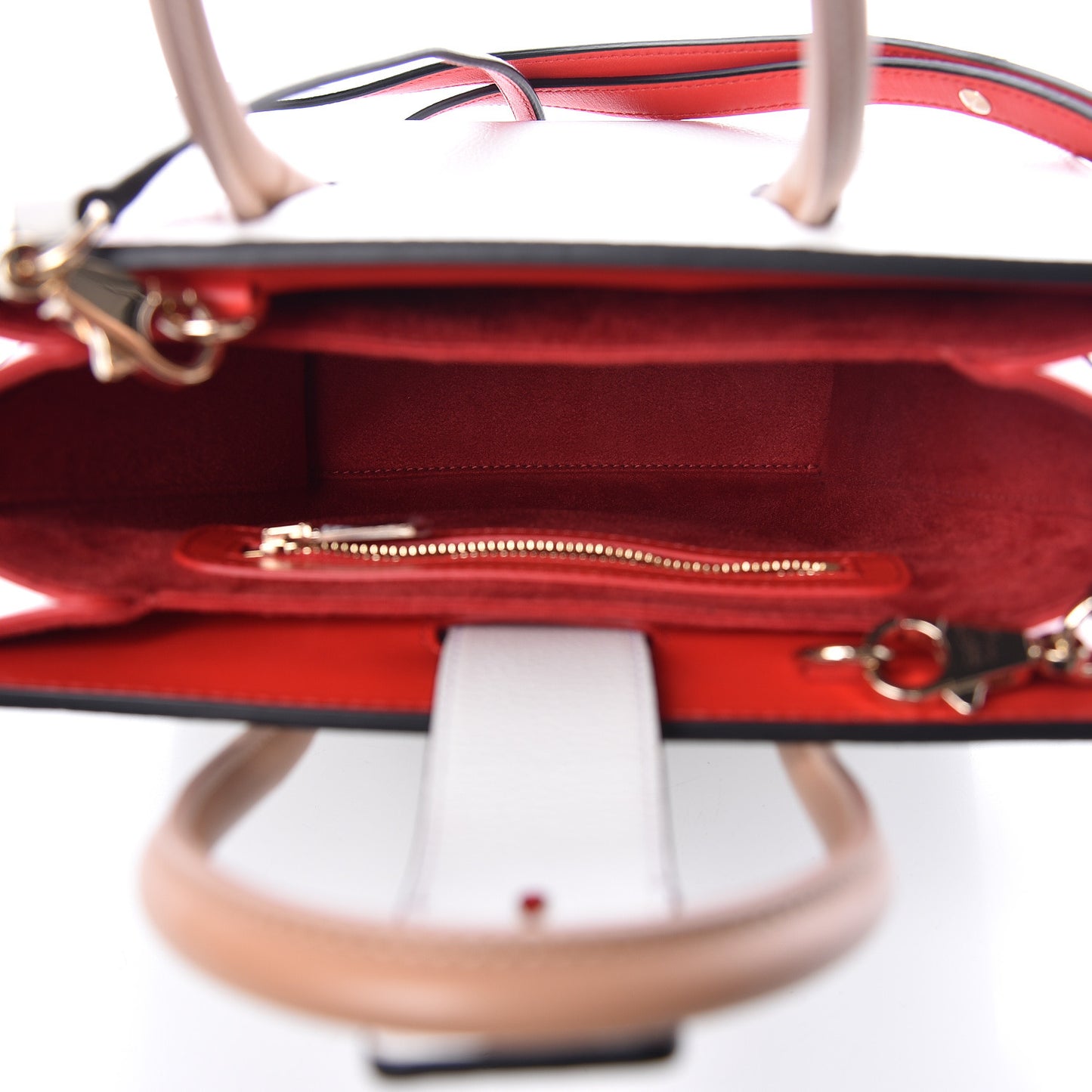 Calfskin Patent Studded Small Paloma White
