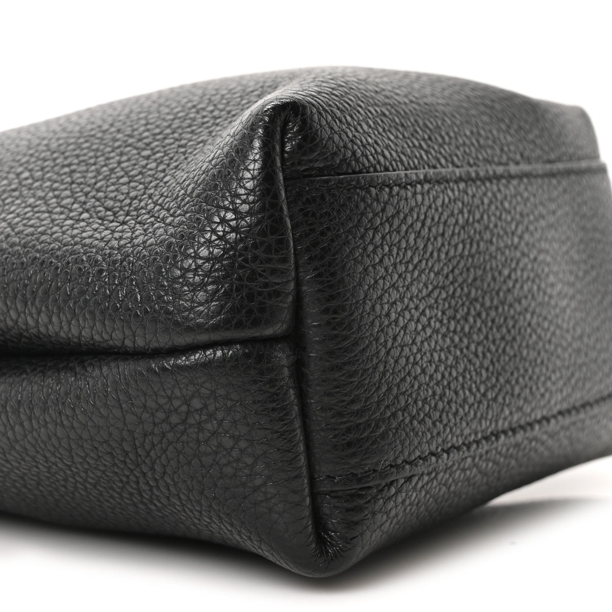 Salvatore Ferragamo Tumbled Calfskin Gancini Mini Bag Black 8 of 9