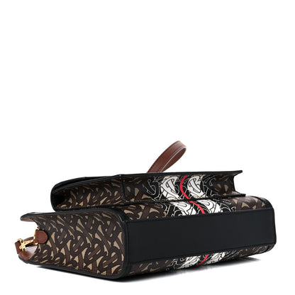 Burberry E-Canvas Monogram Stripe Mini Pocket Bag Bridle Brown 4 of 9