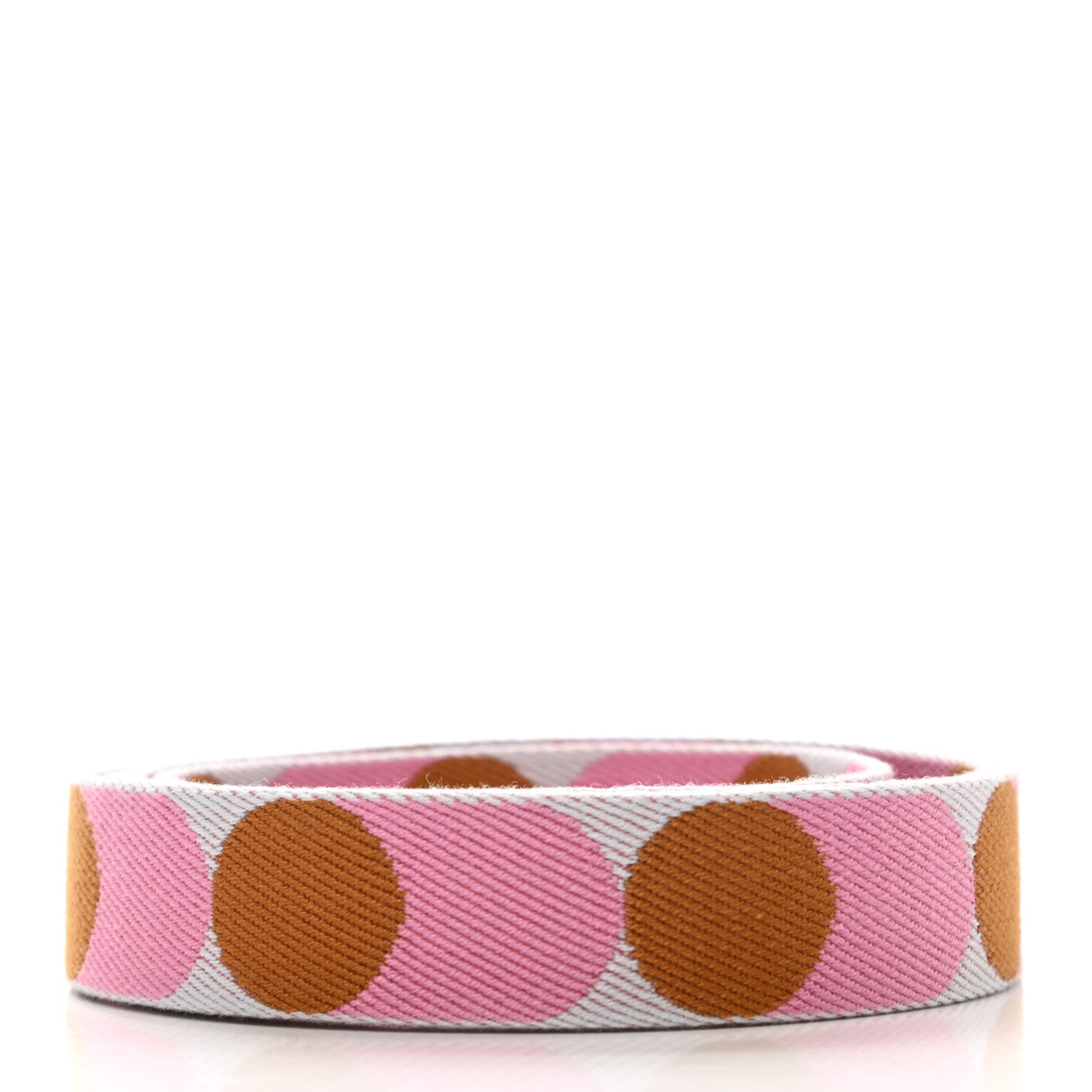 Hermes Toile Swift 25mm Sangle Flipperball To Go Shoulder Strap Bleu Brume Pink Gold 2 of 4