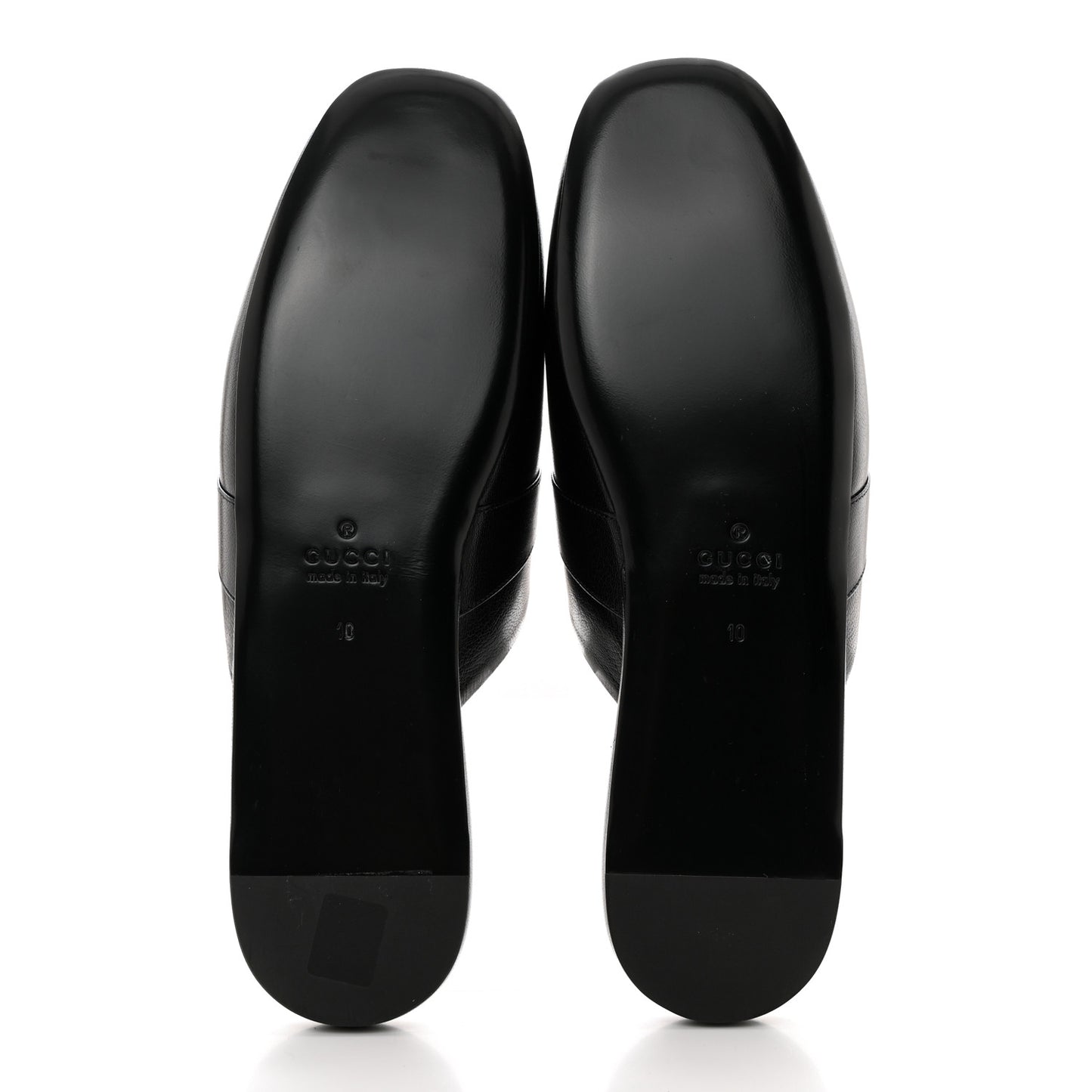 Goatskin Horsebit Men's Pericle Slippers 10 Black