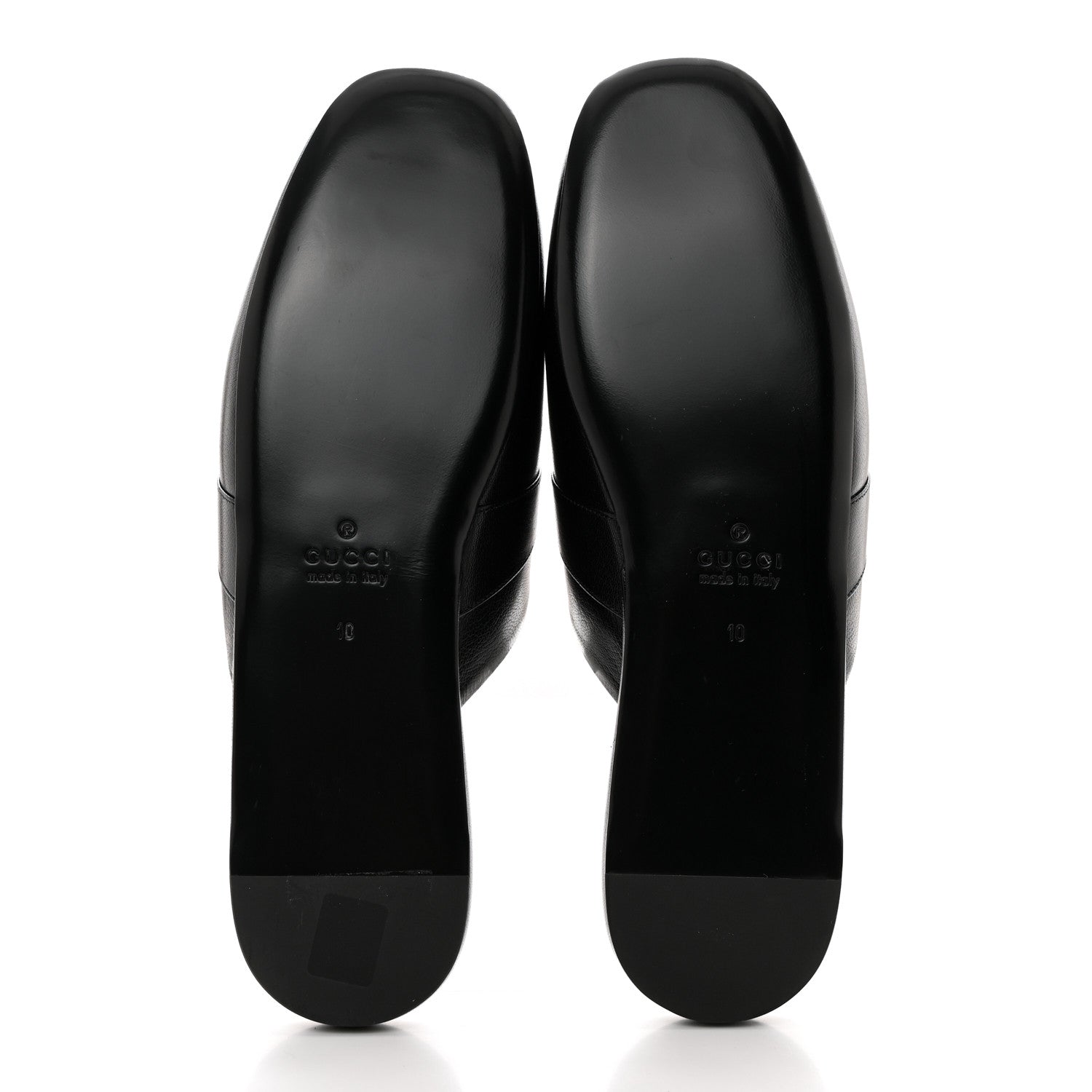Gucci Goatskin Horsebit Men's Pericle Slippers 10 Black 8 of 9