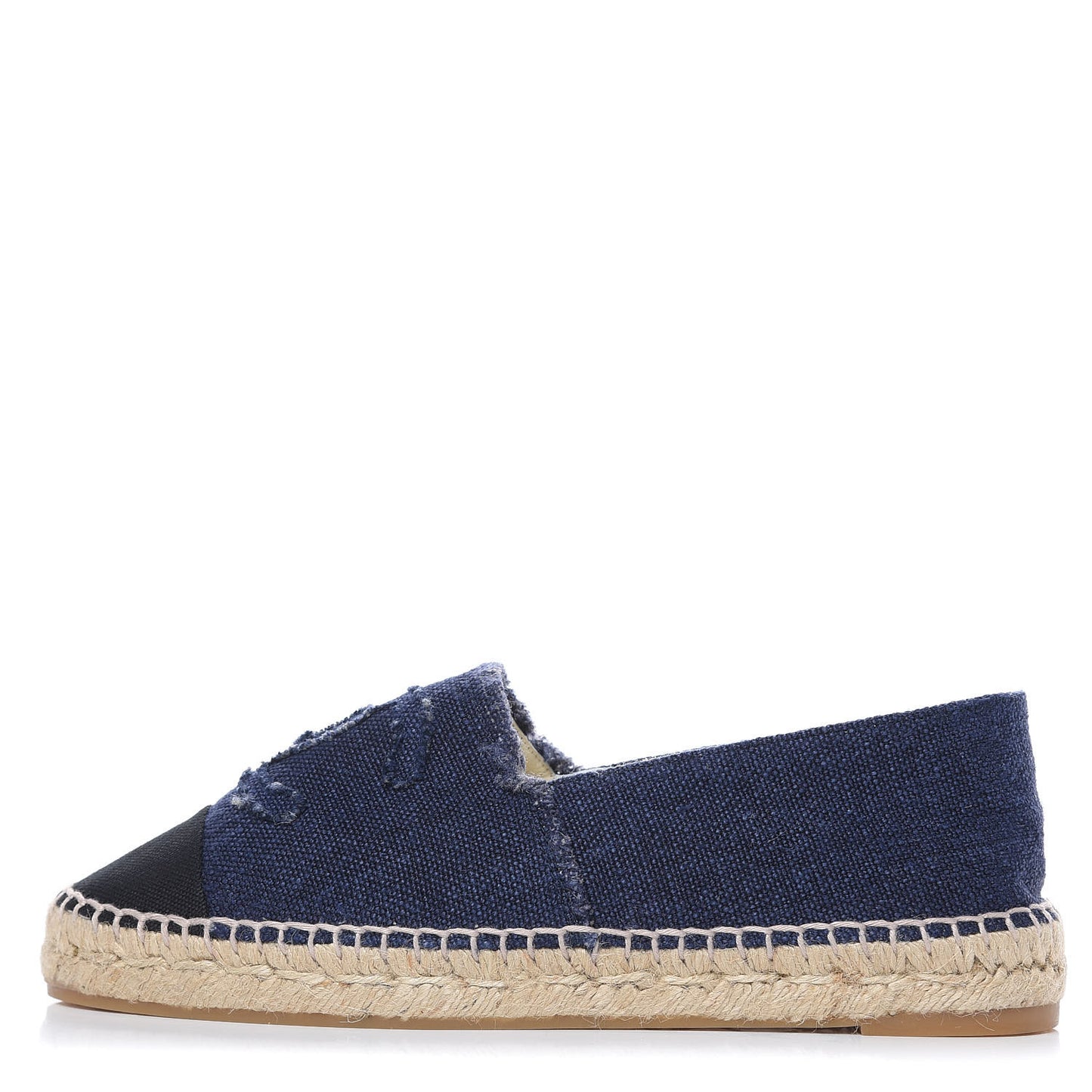 Denim Toile CC Espadrilles 40 Navy Black