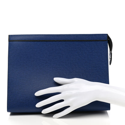 Louis Vuitton Taiga Pochette Voyage MM Cobalt 2 of 9