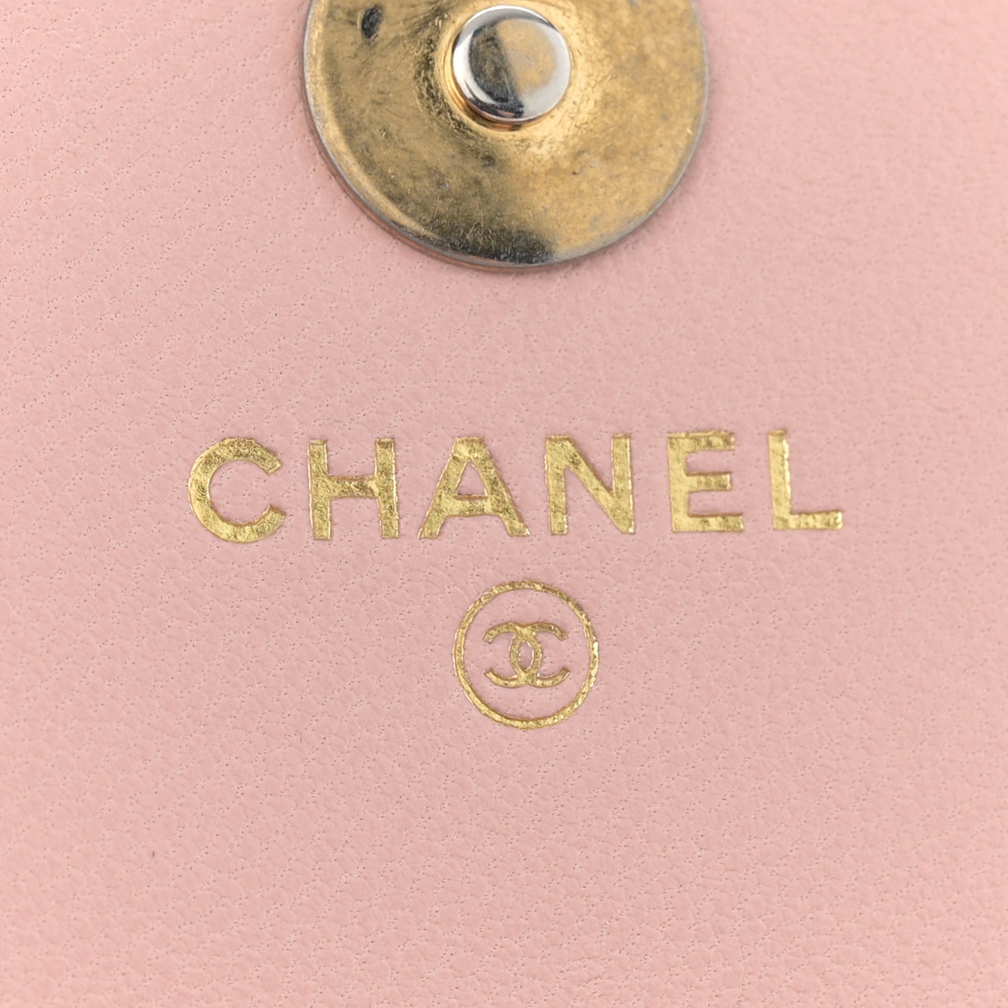 Lambskin Quilted Sweet Camellia Flap Phone Holder With Chain Pink