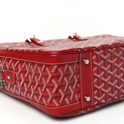 Goyard Goyardine Ambassade MM Briefcase Red 7 of 12