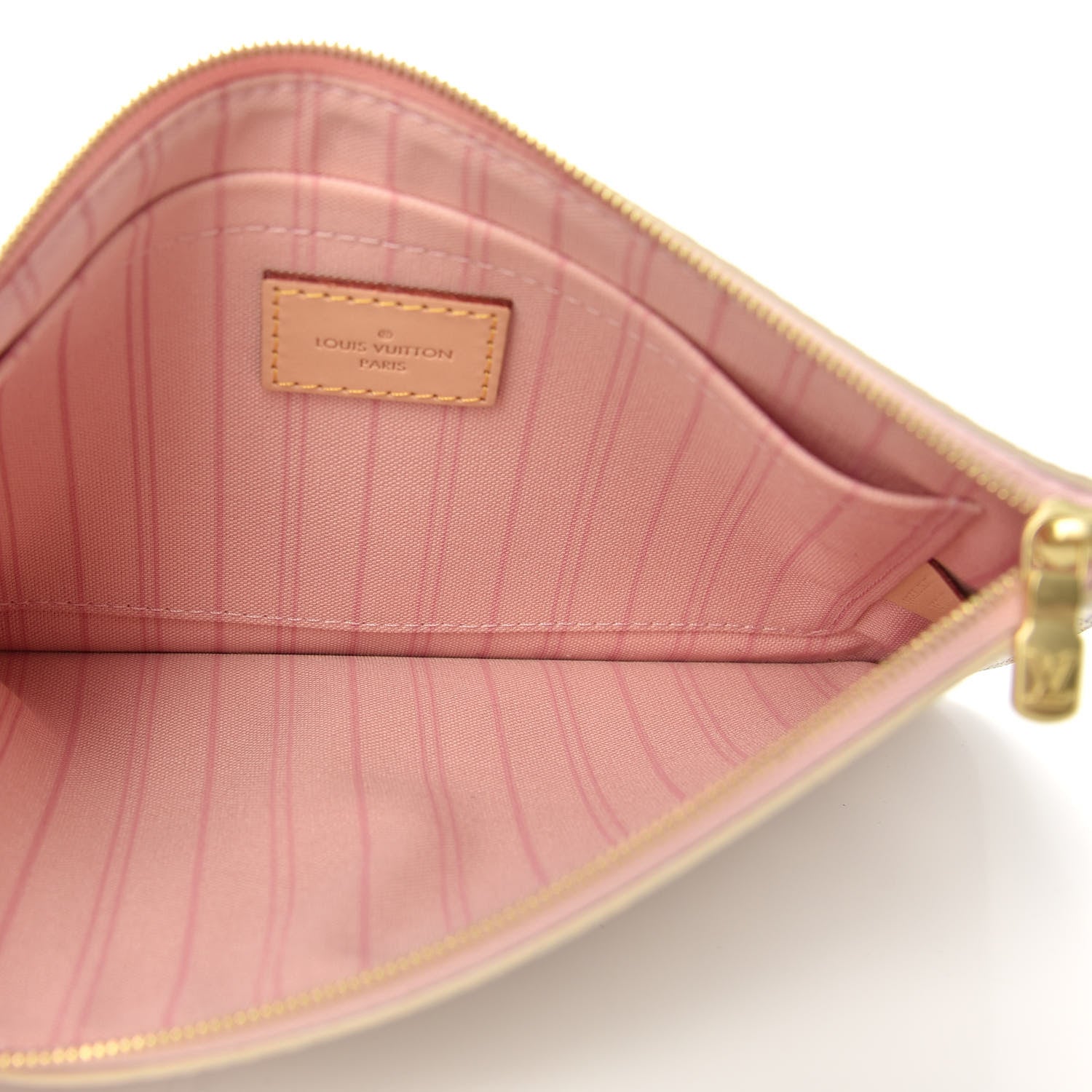 Louis Vuitton Damier Azur Neverfull MM GM Pochette Rose Ballerine 5 of 6