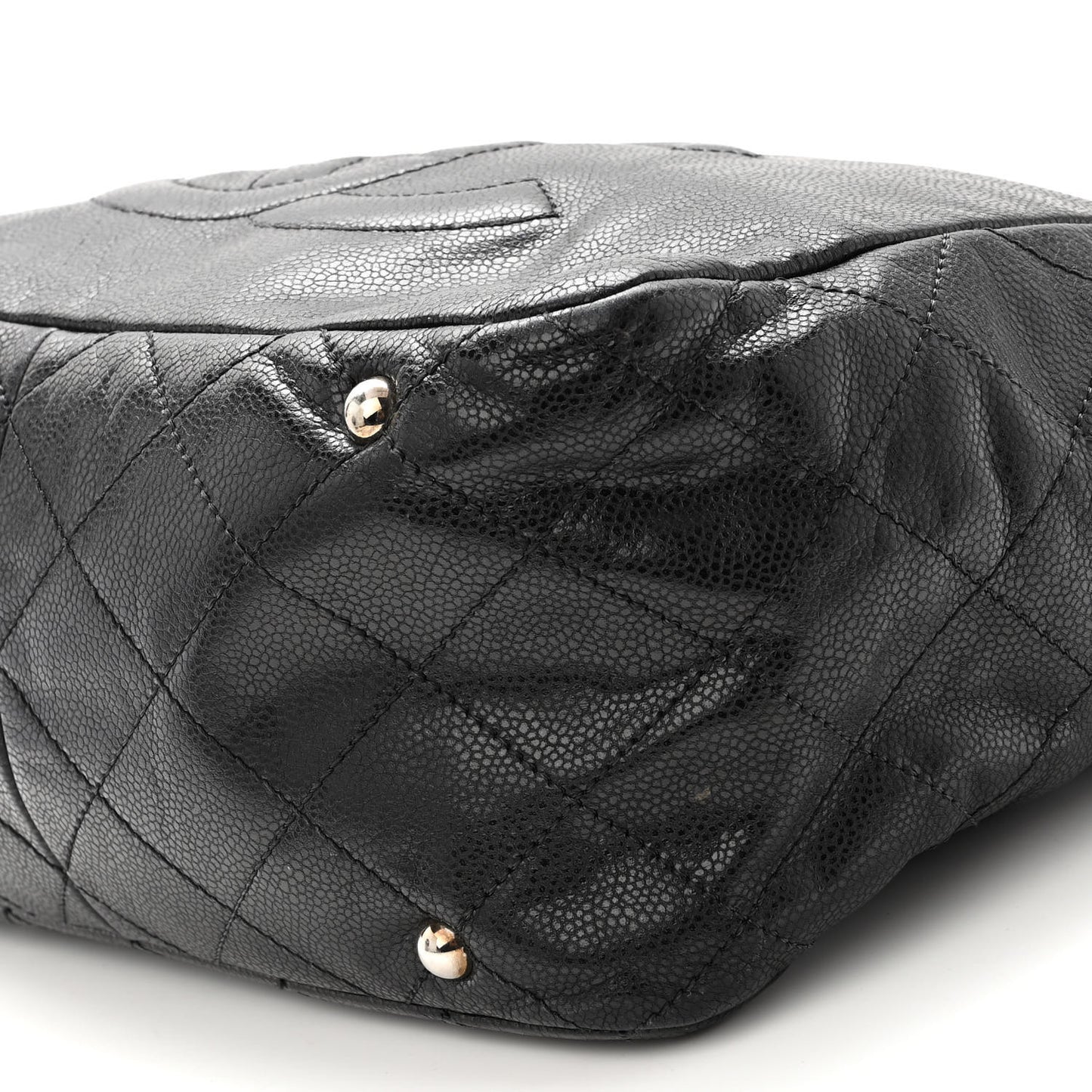 Caviar Stitched Timeless CC Soft Tote Black