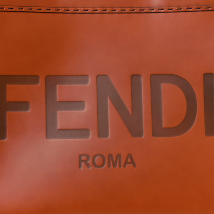 Fendi Vitello King Plexiglass Large Fendi Sunshine Shopper Tote Cuoio 7 of 10