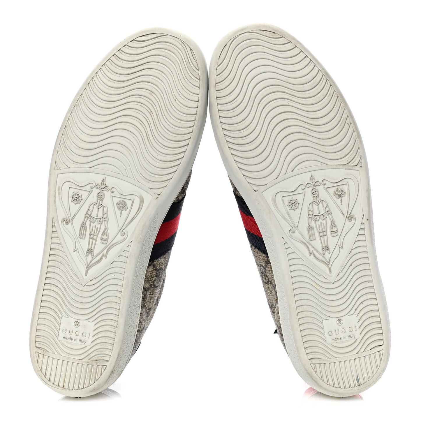 GG Supreme Monogram Womens Ace Low-Top Sneaker 38 Beige
