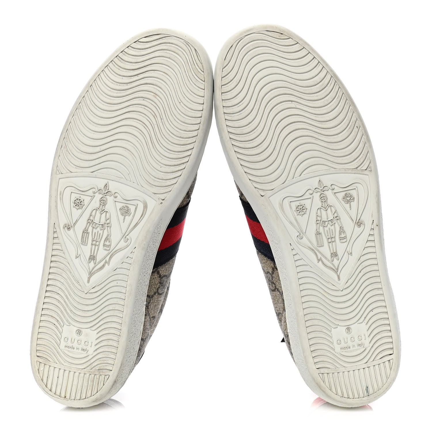 Gucci GG Supreme Monogram Womens Ace Low-Top Sneaker 38 Beige 4 of 4