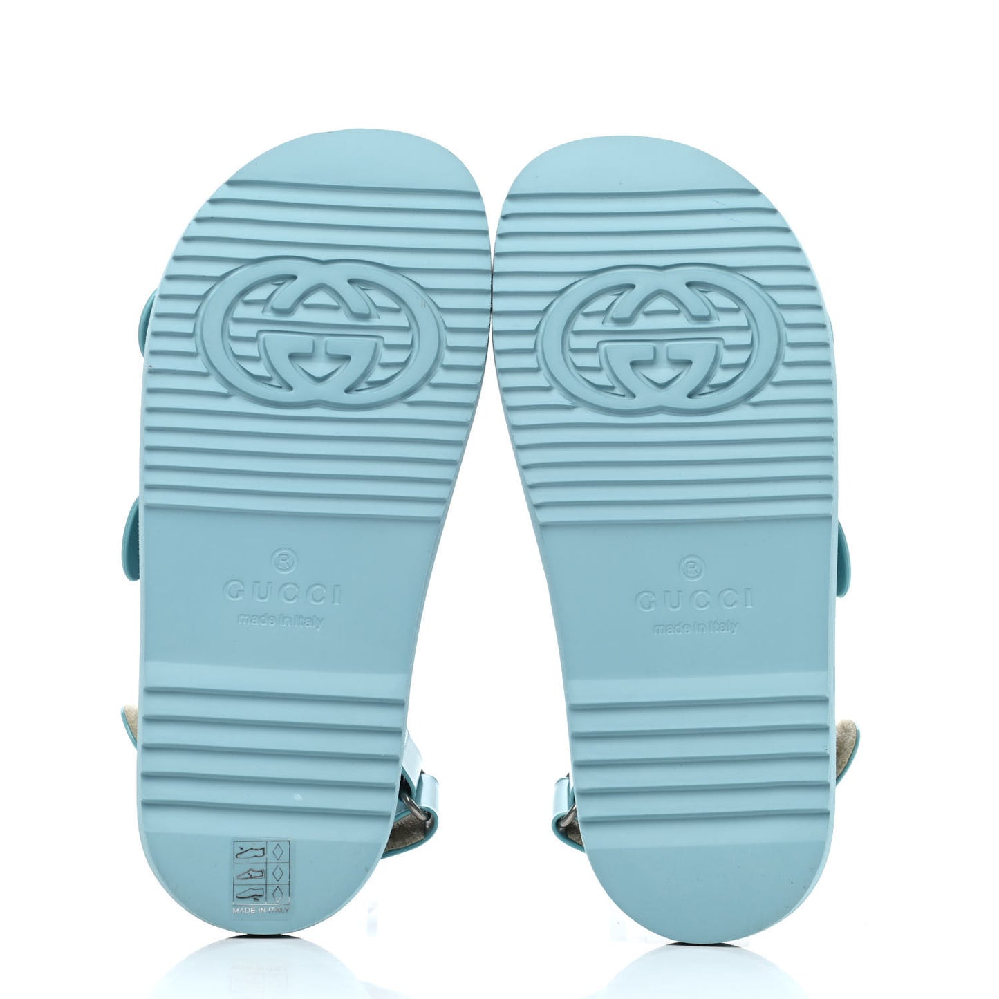 Rubber Mini Double G Womens Isla Dad Sandals 37 Dusty Azure