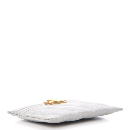 Chanel Caviar Quilted Boy Card Holder Grey 4 of 9