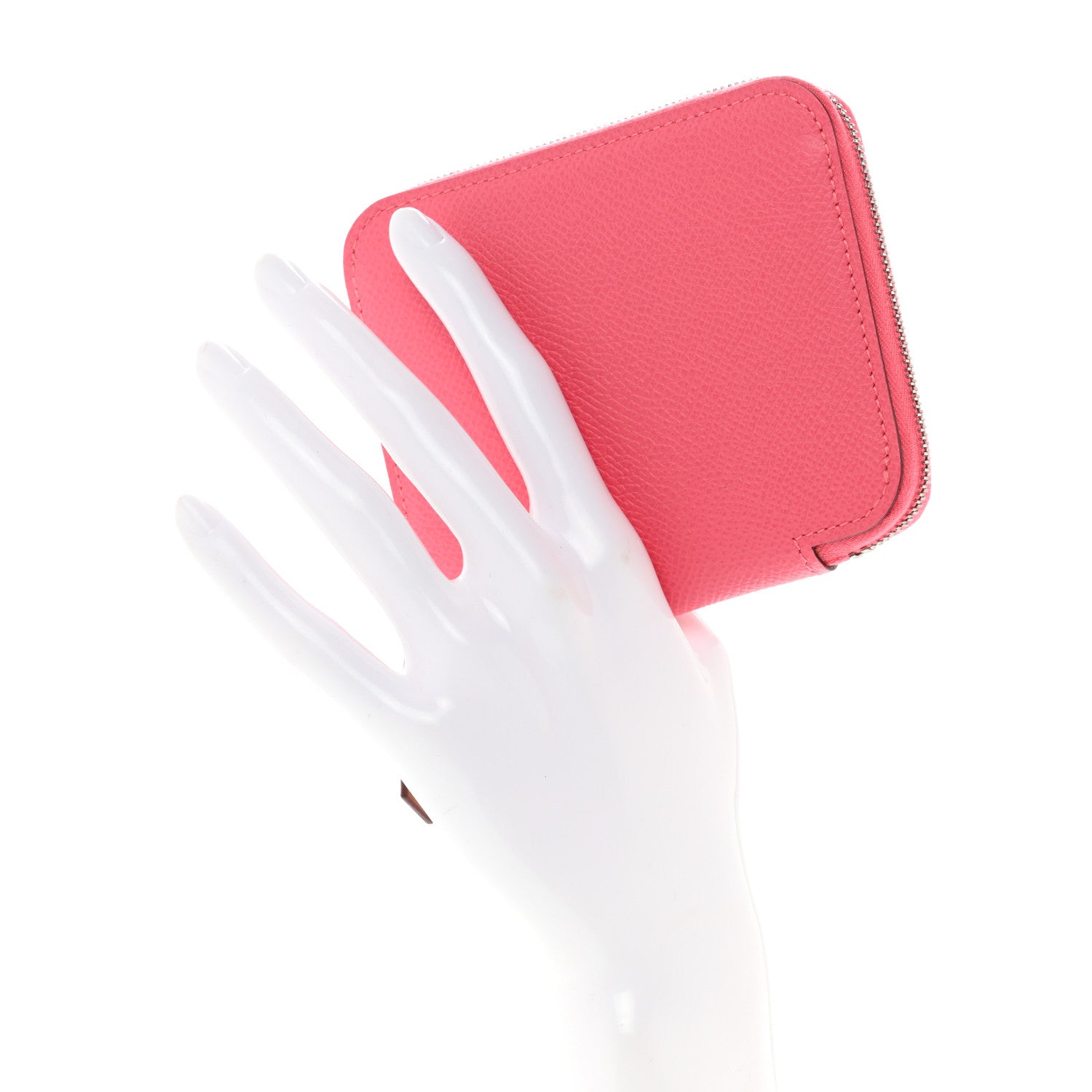 Hermes Epsom Silk'In Compact Wallet Rose Jaipur 2 of 8