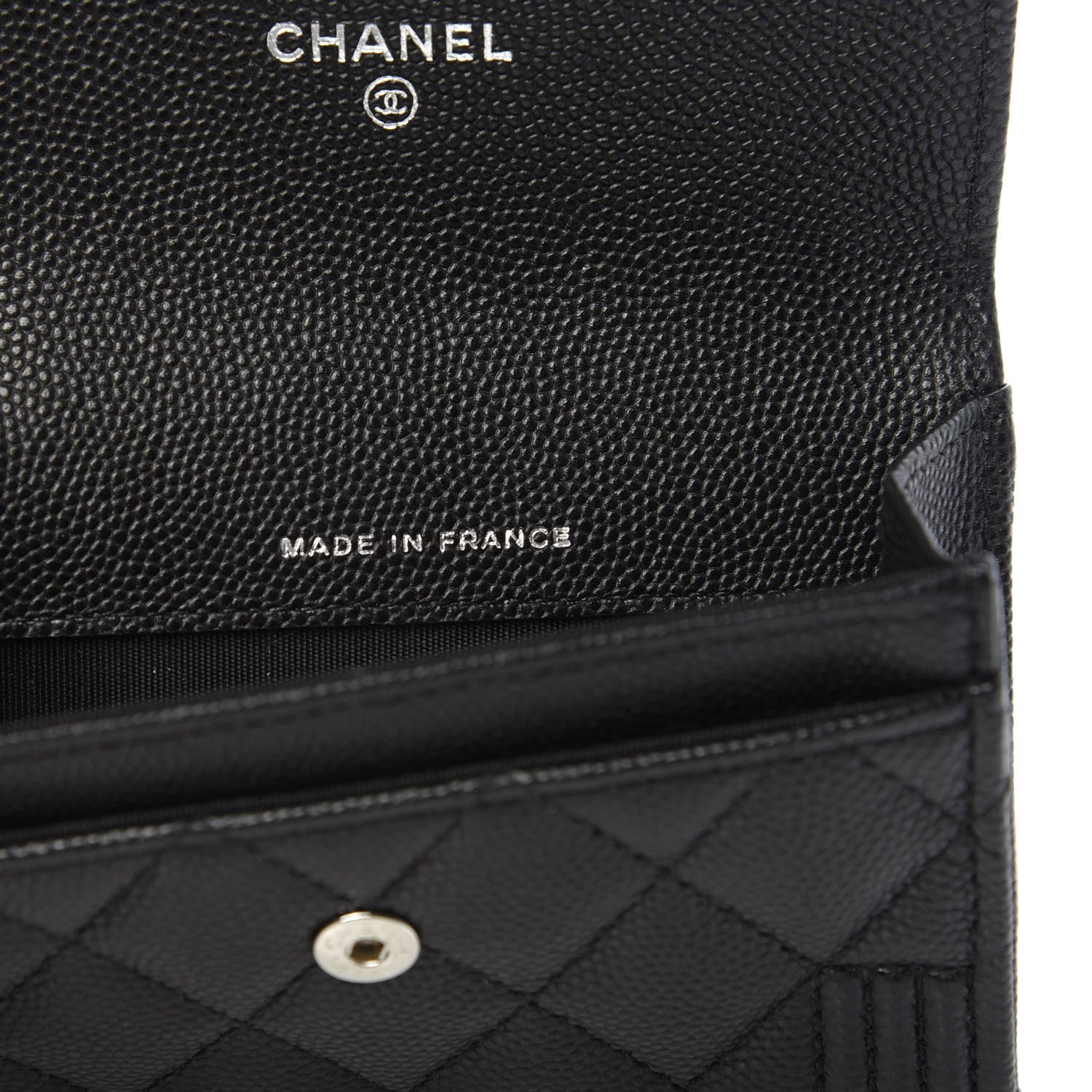Chanel Caviar Quilted Boy Flap Card Holder Black 7 of 9