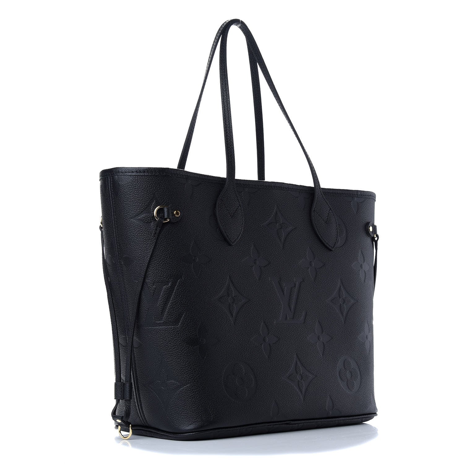 Louis Vuitton Empreinte Monogram Giant Neverfull MM Black 4 of 9