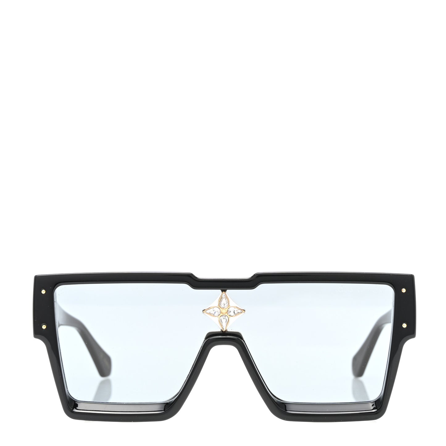 Acetate Swarovski Crystal Cyclone Sunglasses Z1578W Black