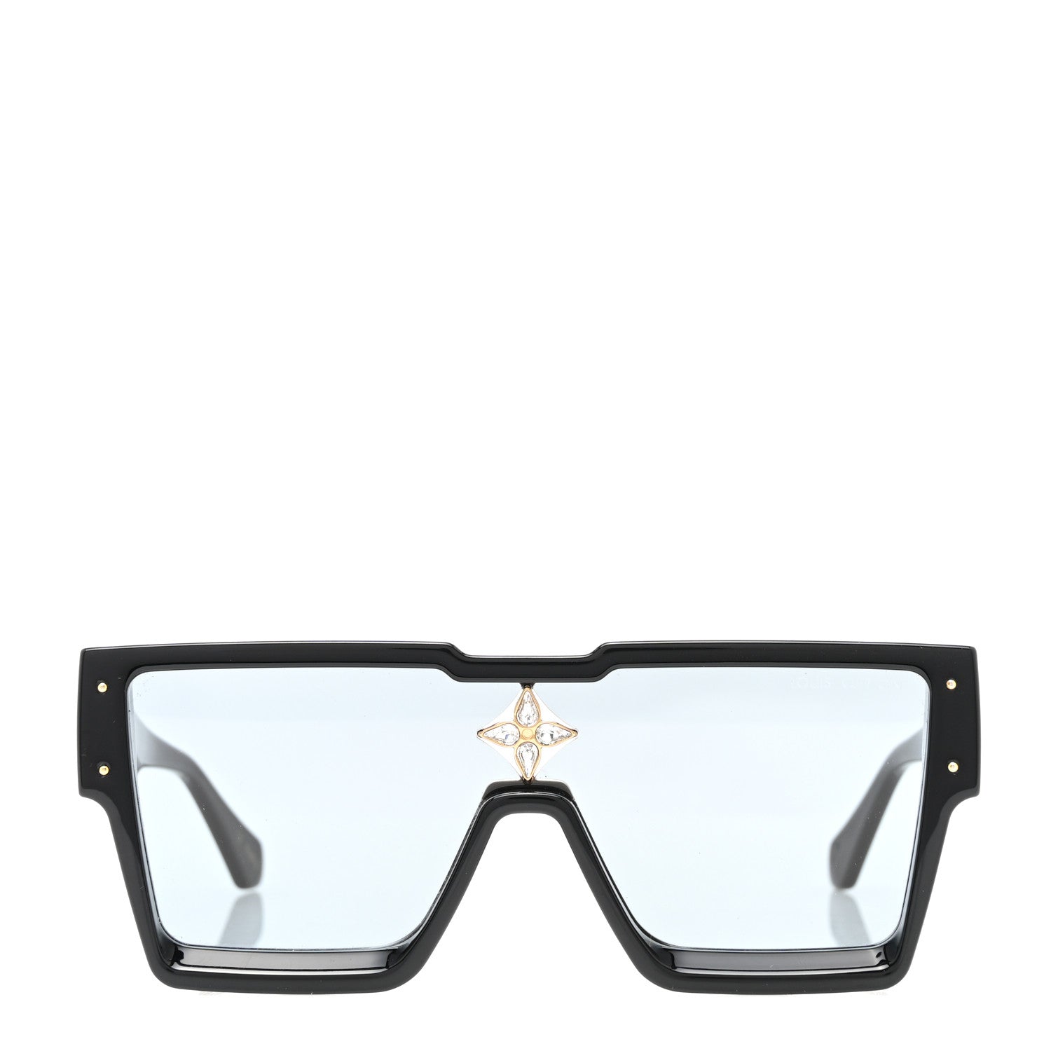 Louis Vuitton Acetate Swarovski Crystal Cyclone Sunglasses Z1578W Black 2 of 8