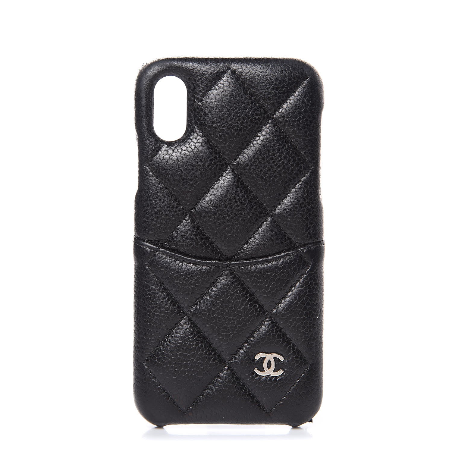 Chanel Caviar Quilted iPhone X Coco Tech Case Black 1 of 11