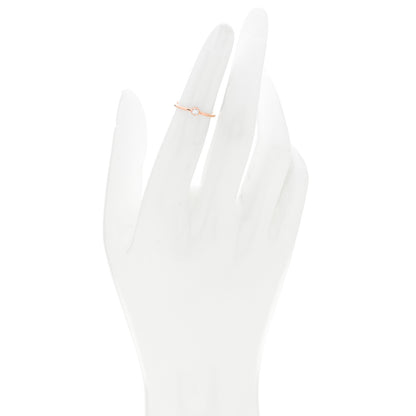 Tiffany 18K Rose Gold Diamond Elsa Peretti Single-Row Wave Ring 46 3.75 2 of 5
