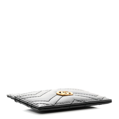 Gucci Calfskin Matelasse GG Marmont Card Holder Black 4 of 7