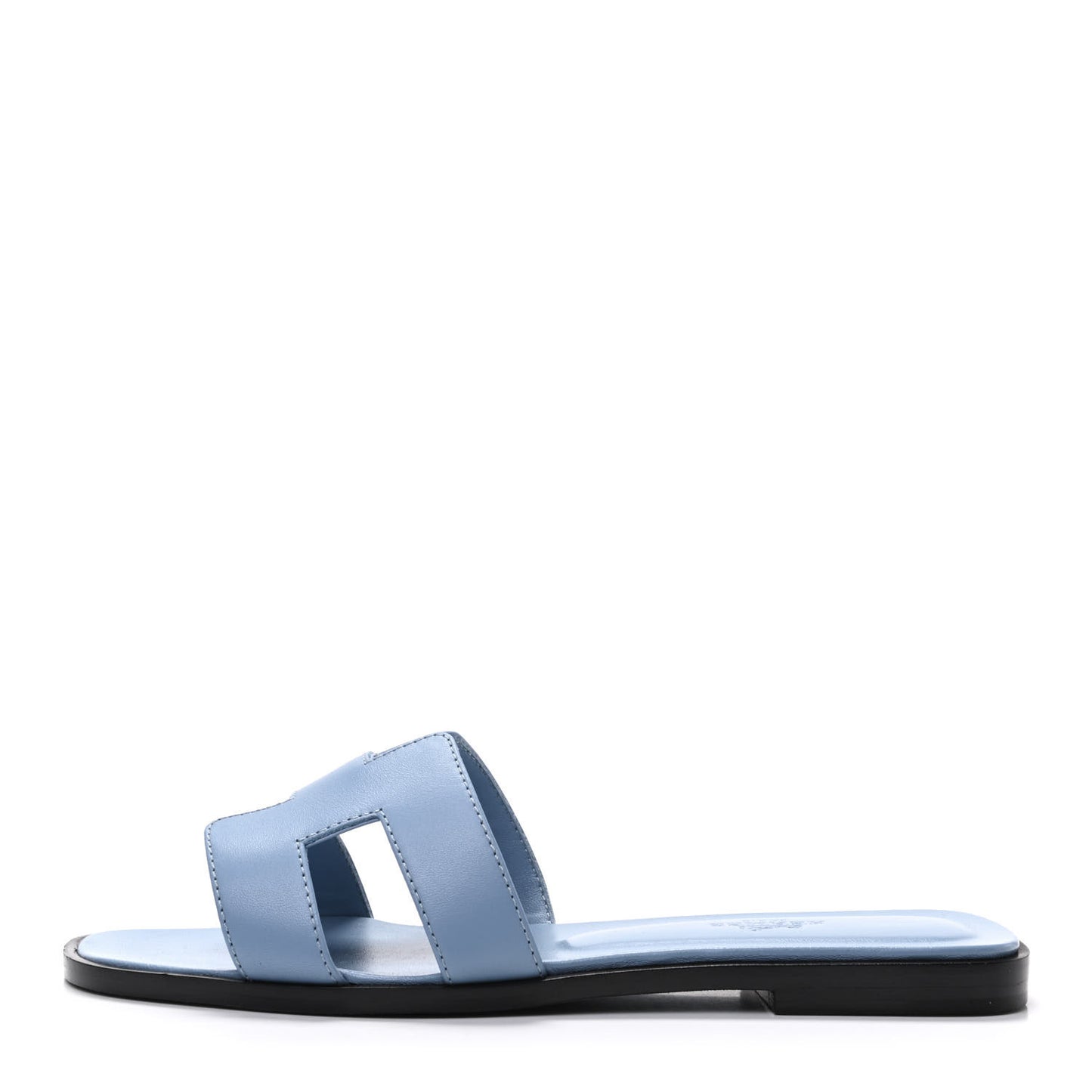 Calfskin Oran Sandals 37 Bleu Bleuet
