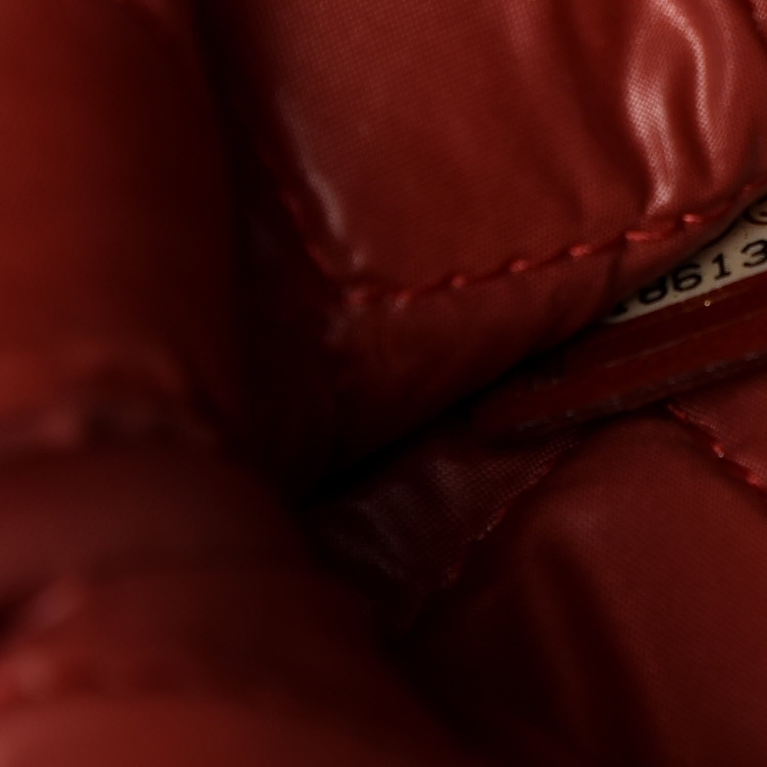 Chanel Lambskin Quilted Medium Cosmetic Case Red 7 of 8