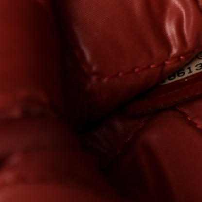Chanel Lambskin Quilted Medium Cosmetic Case Red 7 of 8