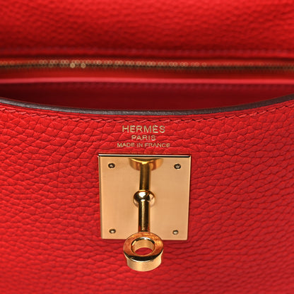 Hermes Togo Kelly Retourne 28 Rouge Tomate 6 of 10