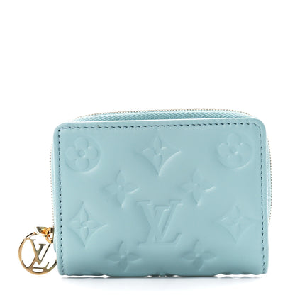 Louis Vuitton Lambskin Embossed Monogram Lou Coussin Wallet Azur 1 of 11