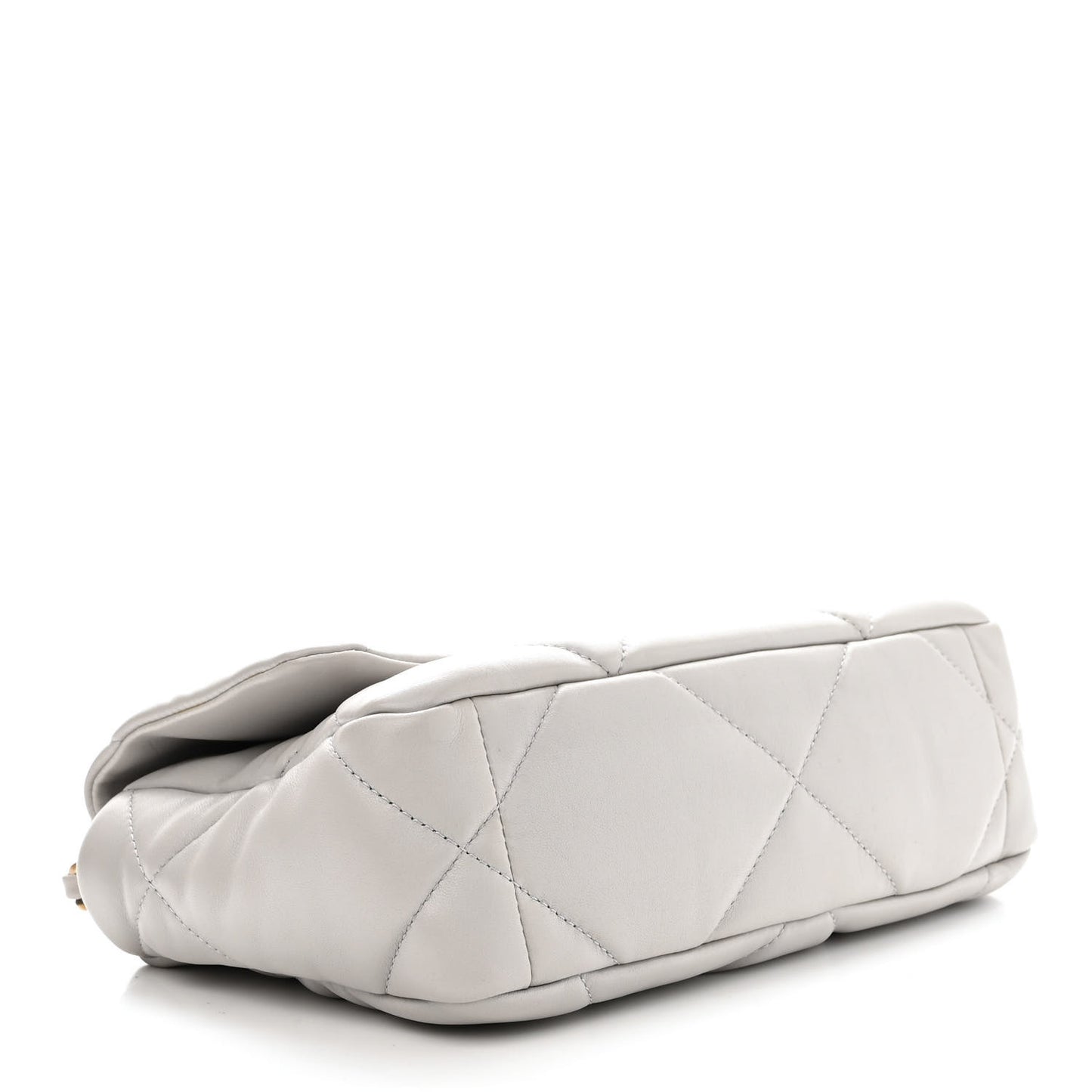 Lambskin Quilted Medium Chanel 19 Flap Grey