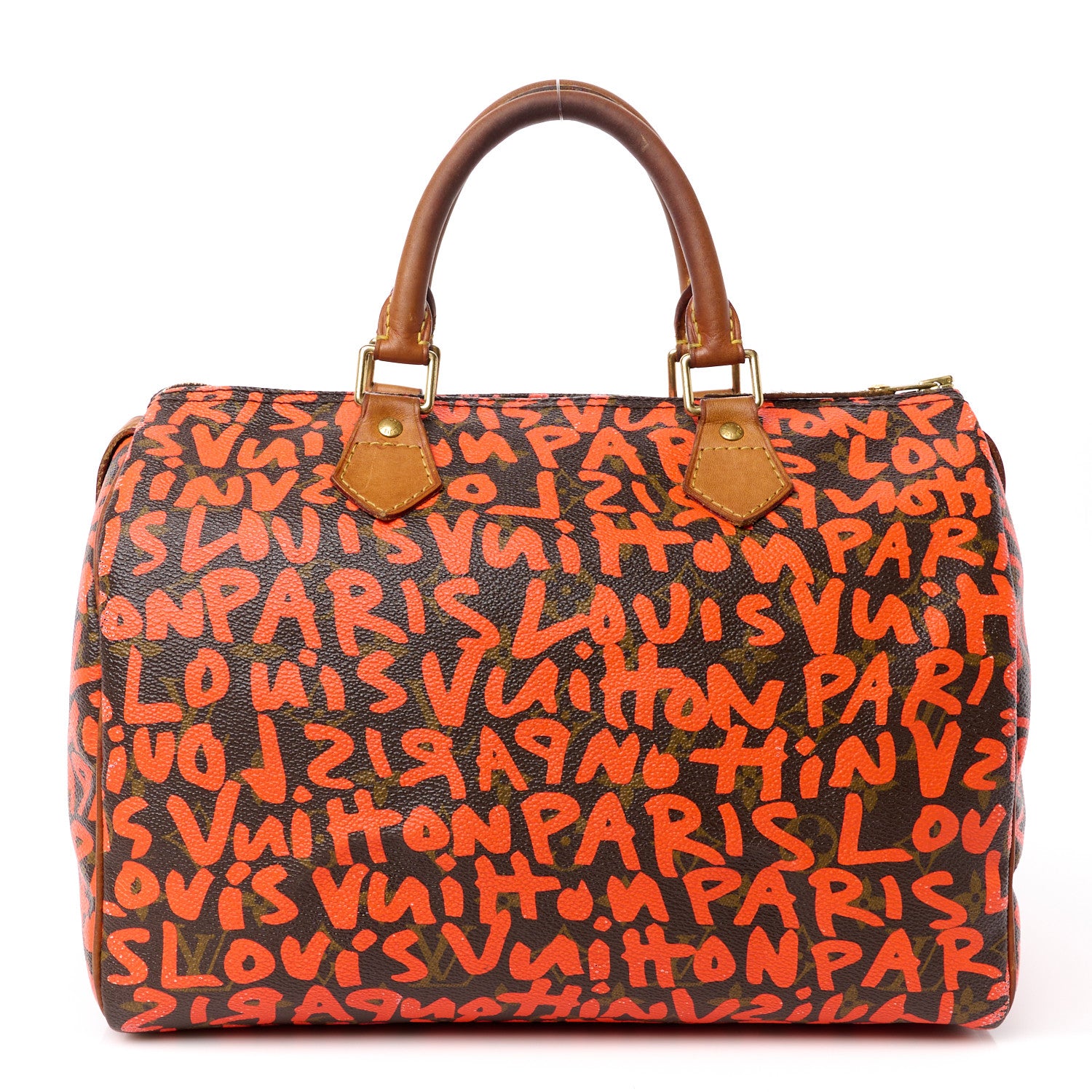 Louis Vuitton Monogram Graffiti Speedy 30 Orange 1 of 20