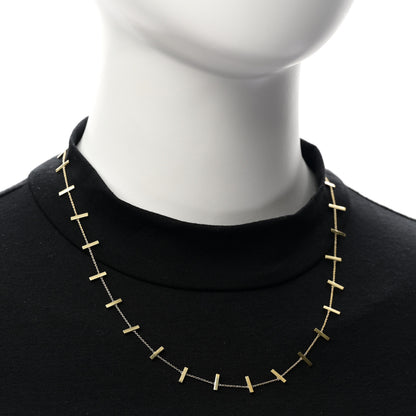 Jennifer Meyer 18K Yellow Gold Cross Bar Necklace 2 of 4